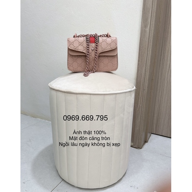 Ghế bàn trang điểm 𝗛𝗮̀𝗻𝗴 𝘅𝗶̣𝗻 - 𝗚𝗶𝗮́ 𝗫𝘂̛𝗼̛̉𝗻𝗴 , Đôn tròn sofa kích thước 35x45cm