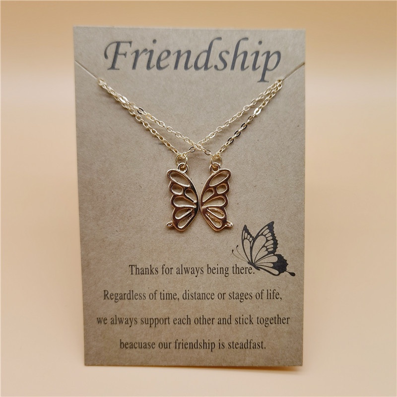 Set 2 Vòng cổ Mặt Hình Bươm Bướm Giấy Thời Trang Dành Cho Nữ