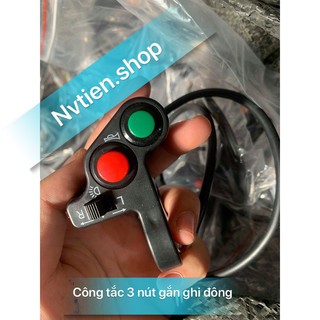 Công tắc cùm 3 nút.Gắn xe máy xe điện, xe máy