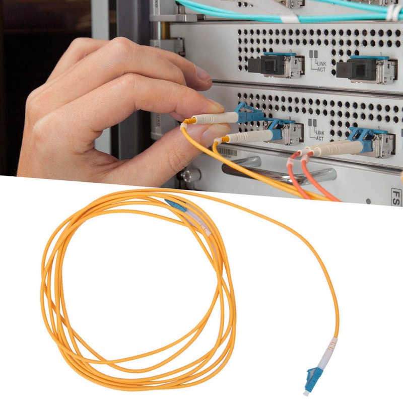 [Xiyijia] 2pcs 3 Meters LC UPC to Single Mode Optical Fiber Patch Cable Cord