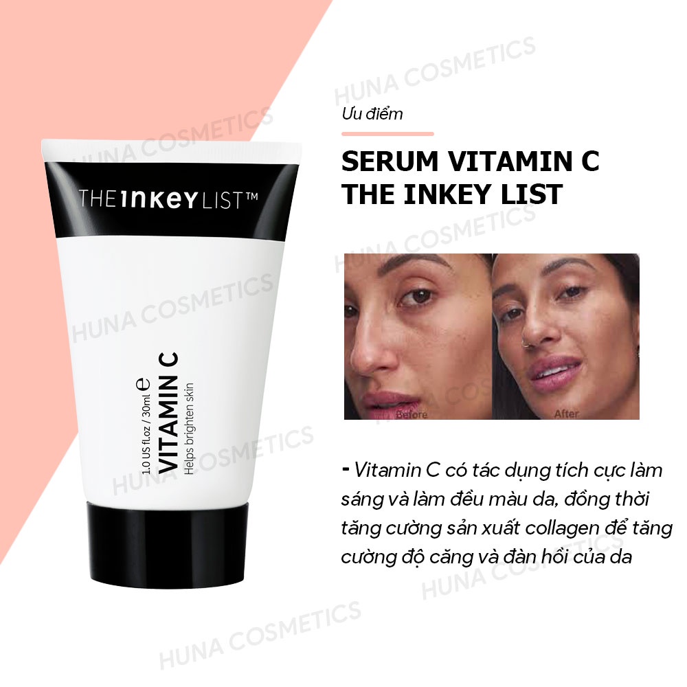 [BILL SEPHORA] TINH CHẤT SÁNG DA MỜ THÂM NÁM THE INKEY LIST VITAMIN C SERUM 30ML