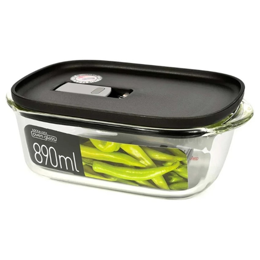 Hộp Thủy Tinh Chịu Nhiệt Modern Steam Hole LLG941 890ml chính hãng Lock&Lock