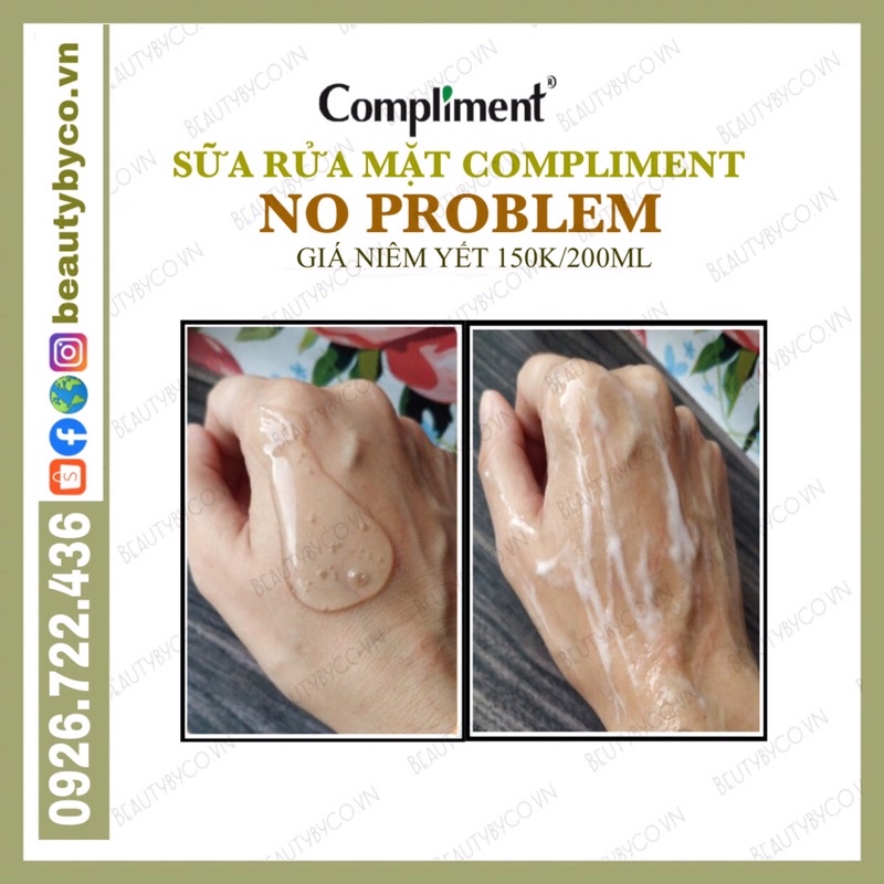 Gel rửa mặt Compliment Noproblem Salicylic acid /Tea tree làm sạch sâu, giảm thâm mụn | BigBuy360 - bigbuy360.vn