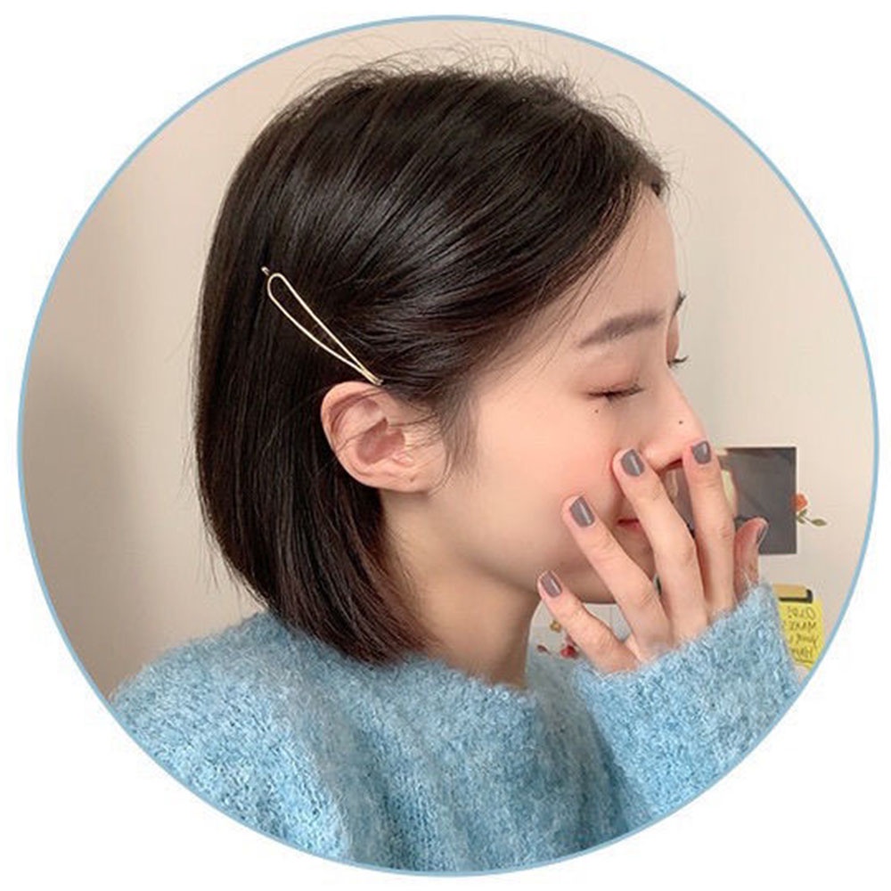 Kẹp tóc kim loại đính ngọc trai nhân tạo thời trang cho nữ