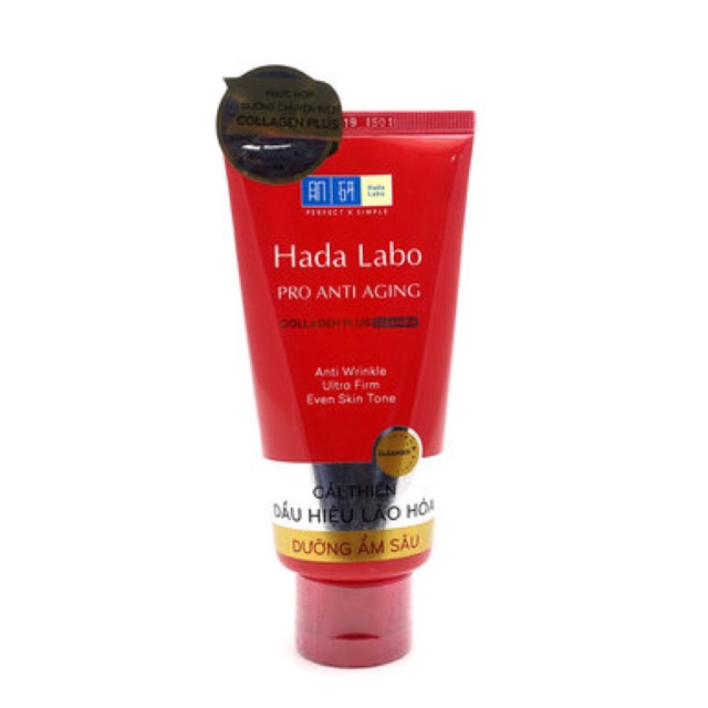 Sữa rửa mặt dưỡng chuyên biệt Hada Labo Pro Anti Aging 80g