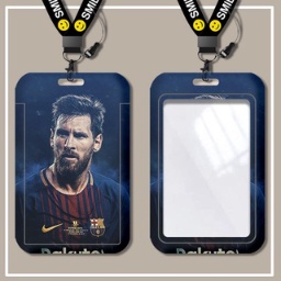 Ví Đựng Thẻ Xe Buýt Kèm Dây Đeo Dài In Hình Ngôi Sao Bóng Đá Messi