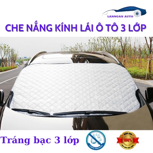 Bạt che nắng kính lái 3 lớp tráng bạc. Dày dặn cách nhiệt chống nóng hiệu quả