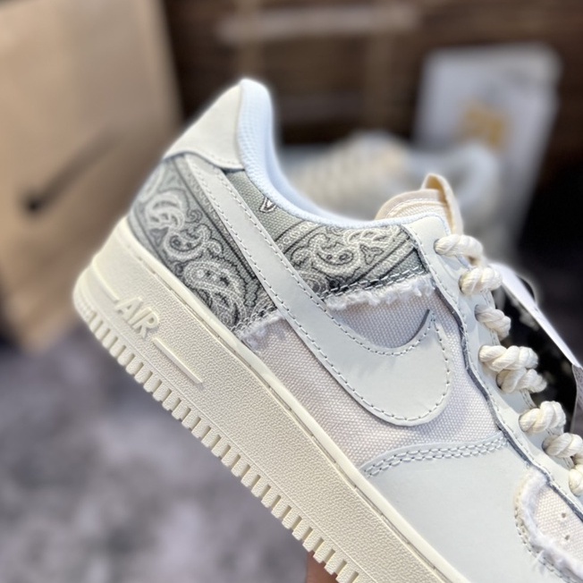 Giày thể thao AF1 dây thừng , Giày AIR FORCE 1 viền rách, dây thừng nam nữ cao cấp