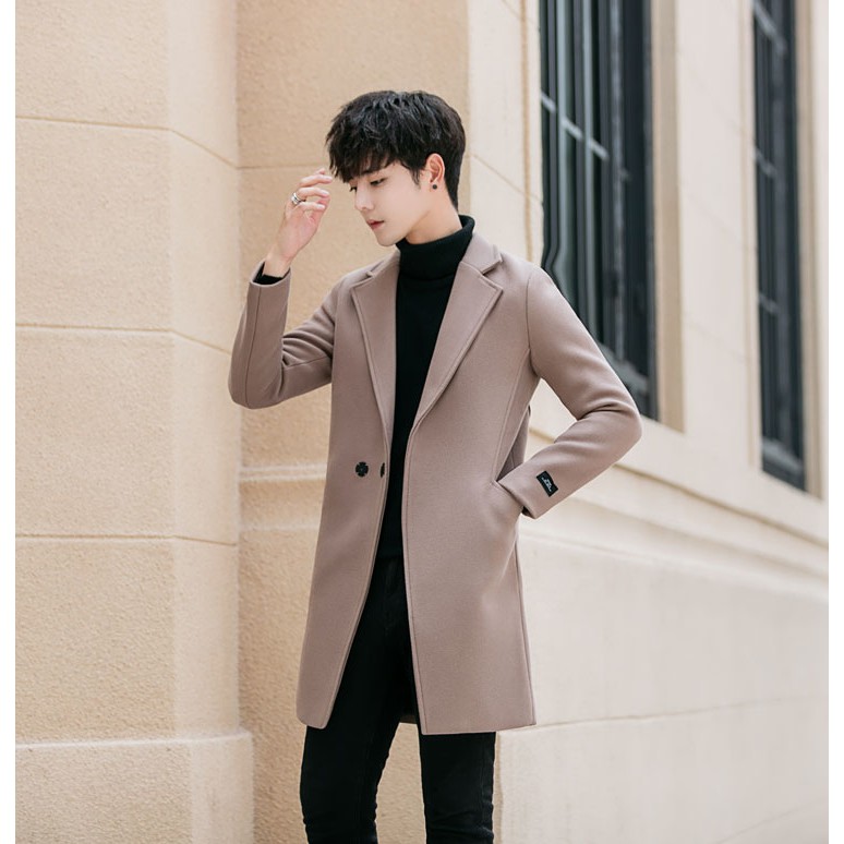 Áo khoác dạ nam dáng dài A171 | BigBuy360 - bigbuy360.vn