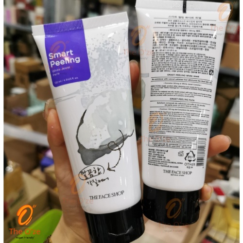 Tẩy Tế Bào Chết Da Dạng Kem, Dưỡng Trắng, Tái Tạo Da - The Face Shop Smart Peeling White Jewel 120ml