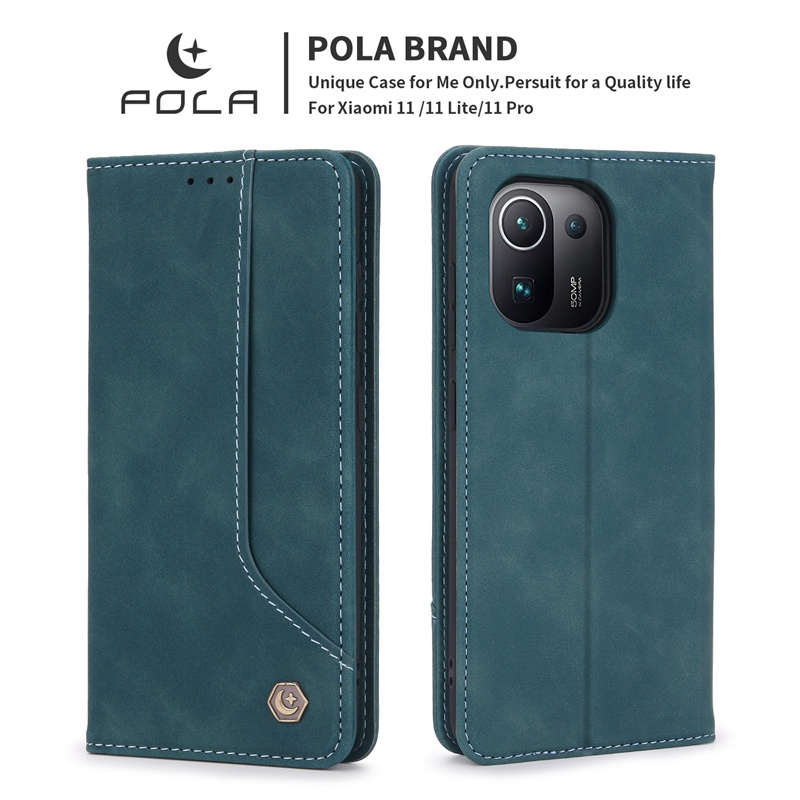 Bao Da Điện Thoại Nắp Lật Nam Châm Có Ngăn Đựng Thẻ Cho Xiaomi POCO X4 X3 GT M4 M3 Pro NFC Redmi 10 C A Note11 s Pro Vỏ