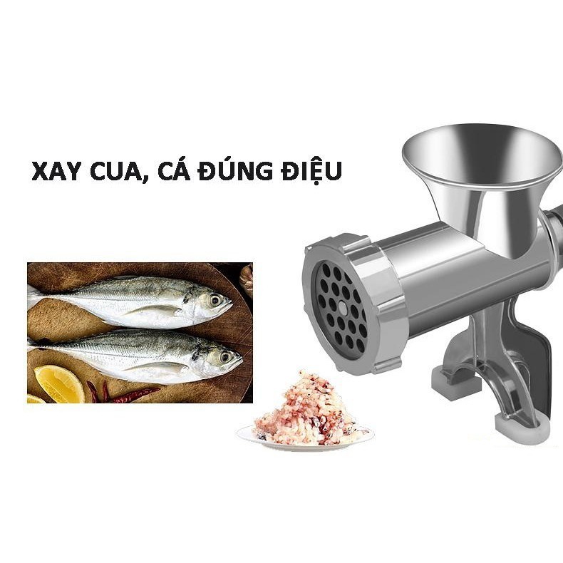 [Mã LIFEXANH03 giảm 10% đơn 500K] Máy xay thịt cầm tay bằng gang sạch đẹp chắc chắn