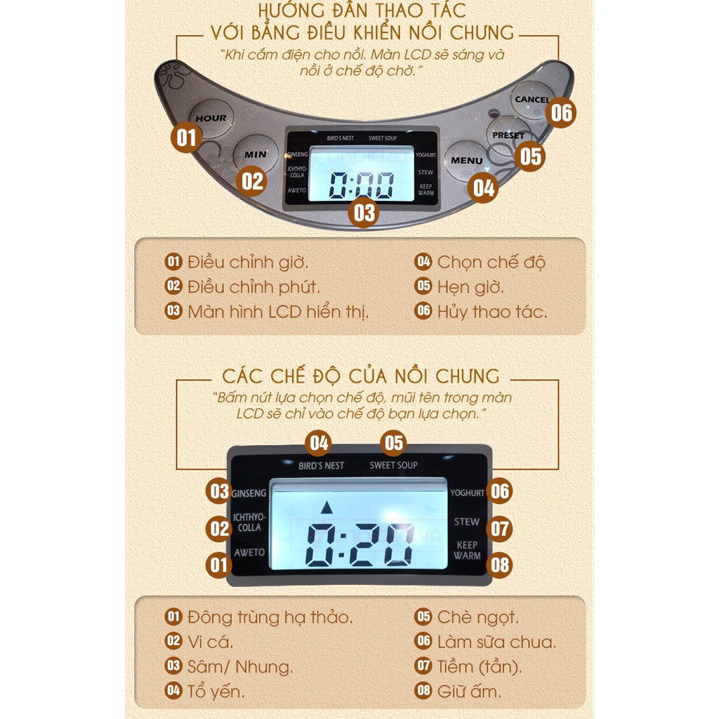 Nồi chưng yến Homepro cao cấp 700ml HP-7M chính hãng