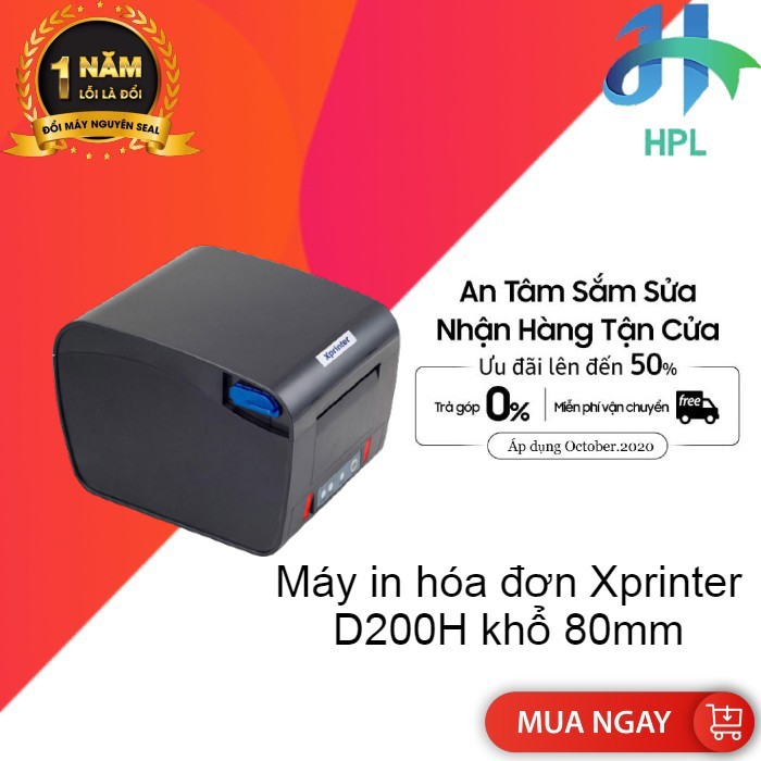 Máy in hóa đơn Xprinter D200H khổ 80mm