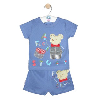 Bộ ngắn bn0956 xanh xám - hello bb