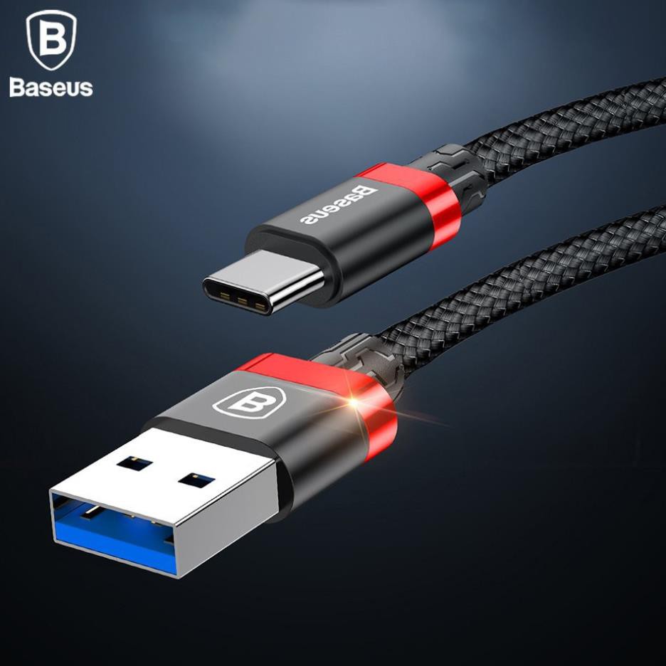 Dây cáp sạc nhanh 3A Type-C Baseus Golden Belt cho điện thoại / Macbook - Hàng chính hãng