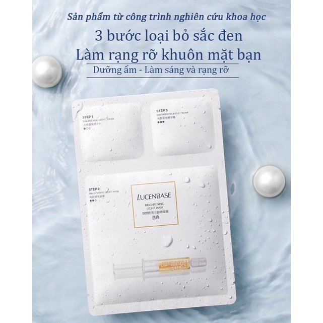 Miếng lẻ Mặt nạ 3 Step cao cấp dưỡng trắng, cấp ẩm Lucenbase | BigBuy360 - bigbuy360.vn