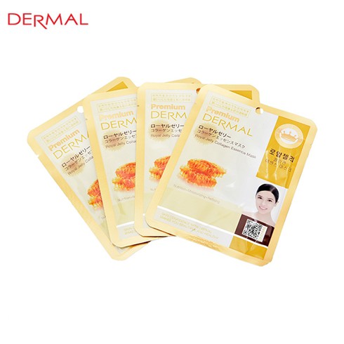 Mặt Nạ Dưỡng Da Chiết Xuất Sữa Ong Chúa Dermal Royal Jelly Collagen Essence Mask 23g