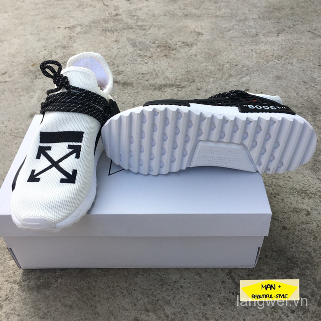 (FULL BOX) Giày thể thao sneaker NMD HUMAN RACE off white lubY