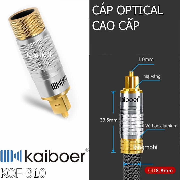 KAIBOER KOF 310 - CÁP OPTICAL AUDIO 1.5M CHUYÊN DỤNG DÀNH CHO DAC