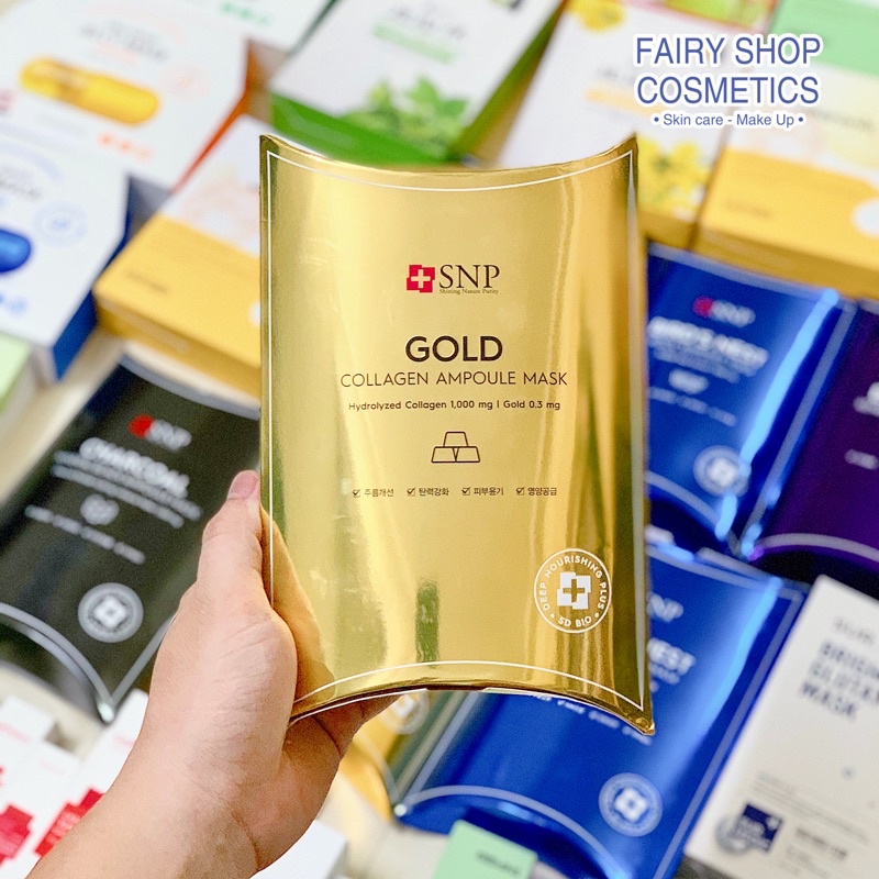 Mặt Nạ Chống Lão Hóa Tinh Chất Vàng và Collagen Cao Cấp SNP Gold Collagen