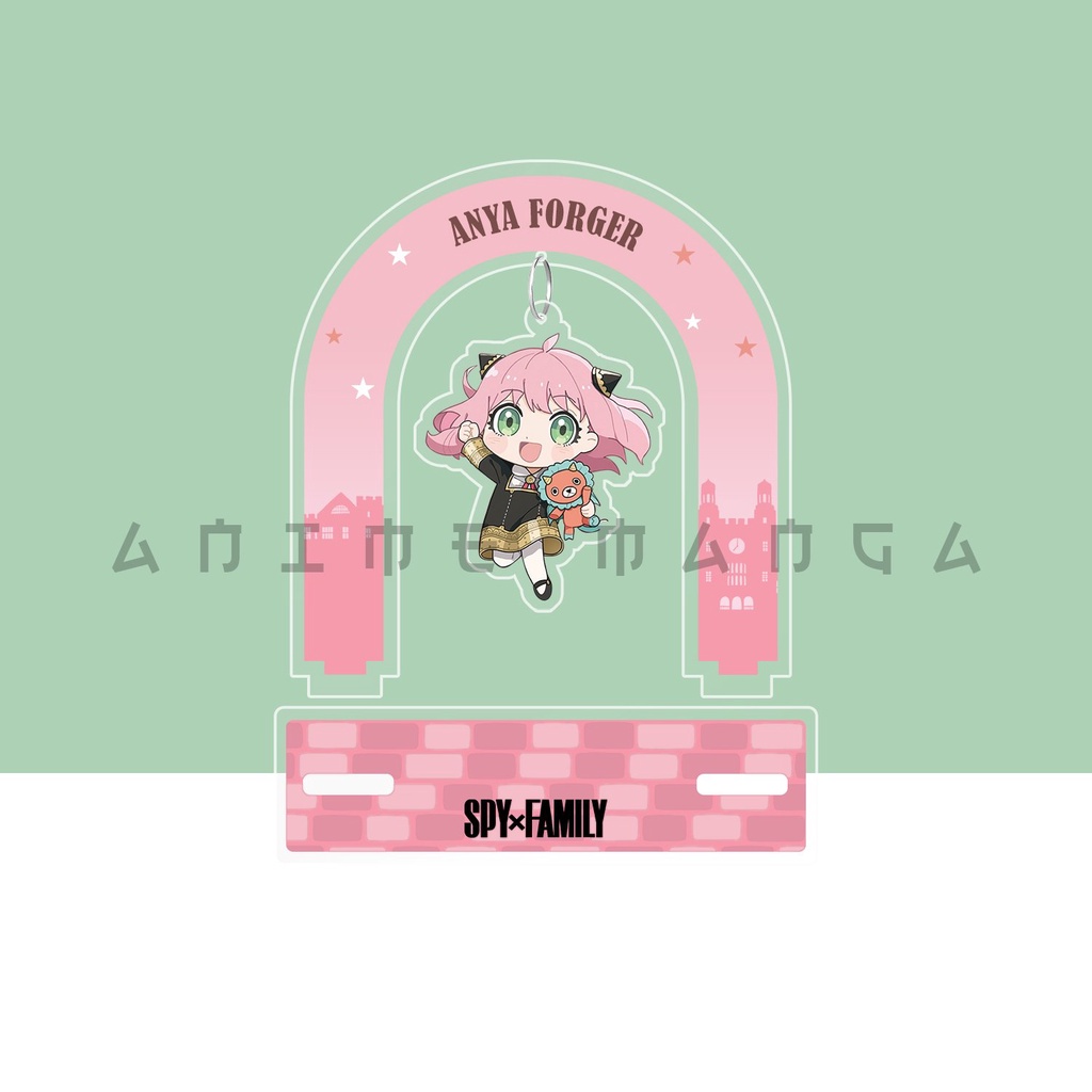 Mô Hình Trường học Anya Forger Standee Anya Spy x Family Chất liệu Acrylic trang trí góc học tập bàn làm việc