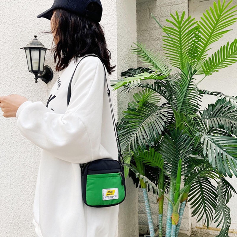 Túi Đeo Chéo Nhỏ Bằng Nylon Phong Cách Harajuku Có Thể Tái Sử Dụng Cho Nữ