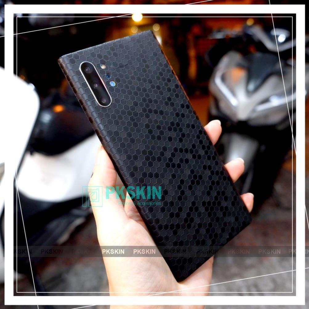 Miếng dán skin full lưng viền samsung Note 10 , Note 10 plus , note 20 , note 20 ultra honeycomb