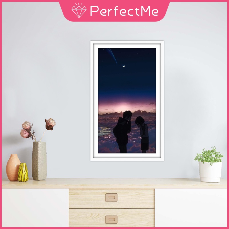 Bộ tranh đính đá 5D họa tiết anime độc đáo kích thước 30x40cm DIY thích hợp trang trí nhà cửa