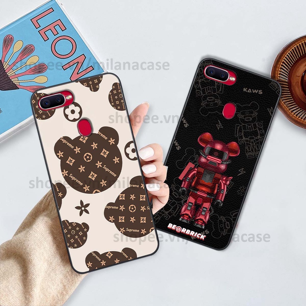 Ốp Oppo A5s / A7 / F9 / A12 gấu be@rBrick gấu Teddy Kaws siêu đẹp, phong cách, cá tính