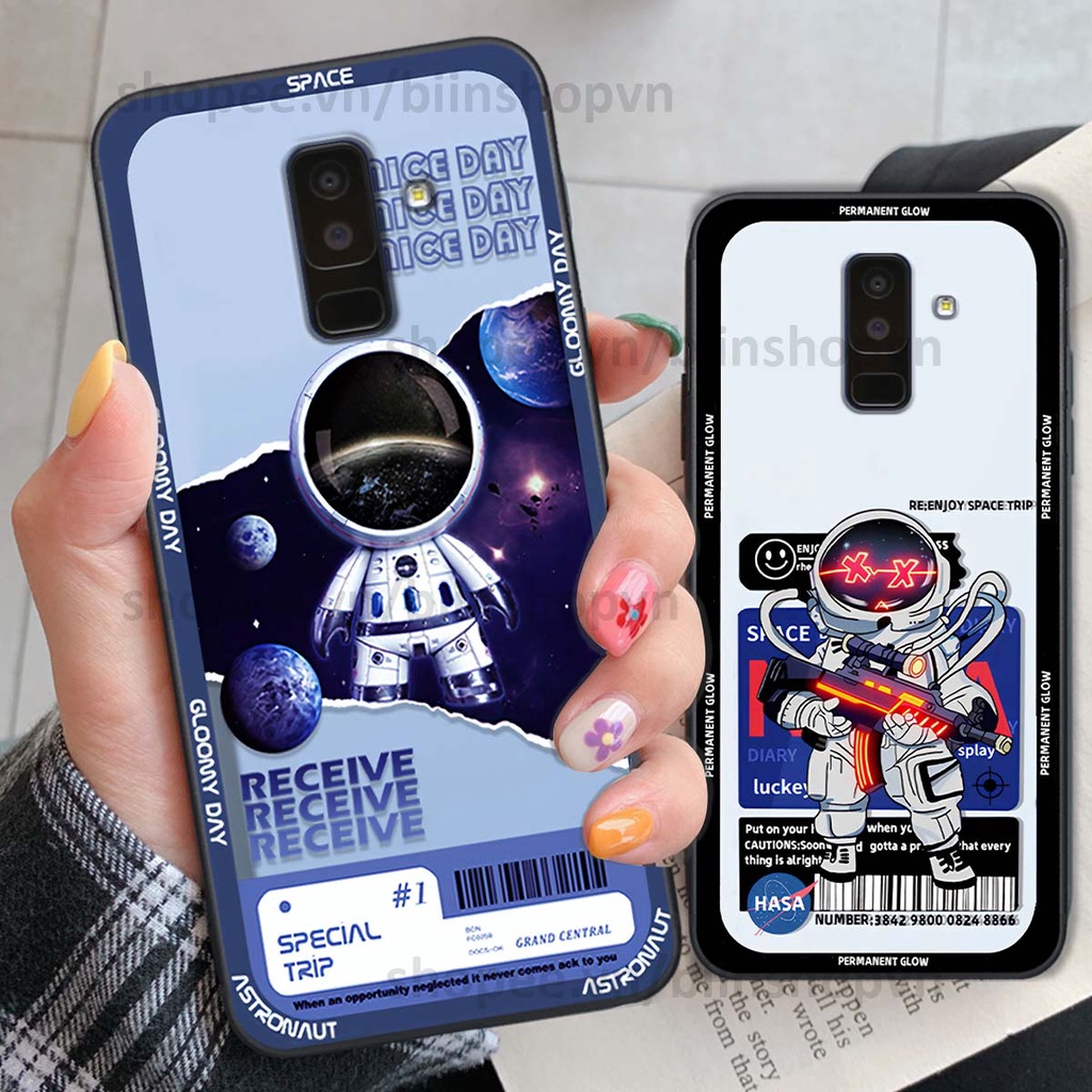 Ốp Samsung J8 phi hành gia vũ trụ space.x siêu đẹp, thời trang