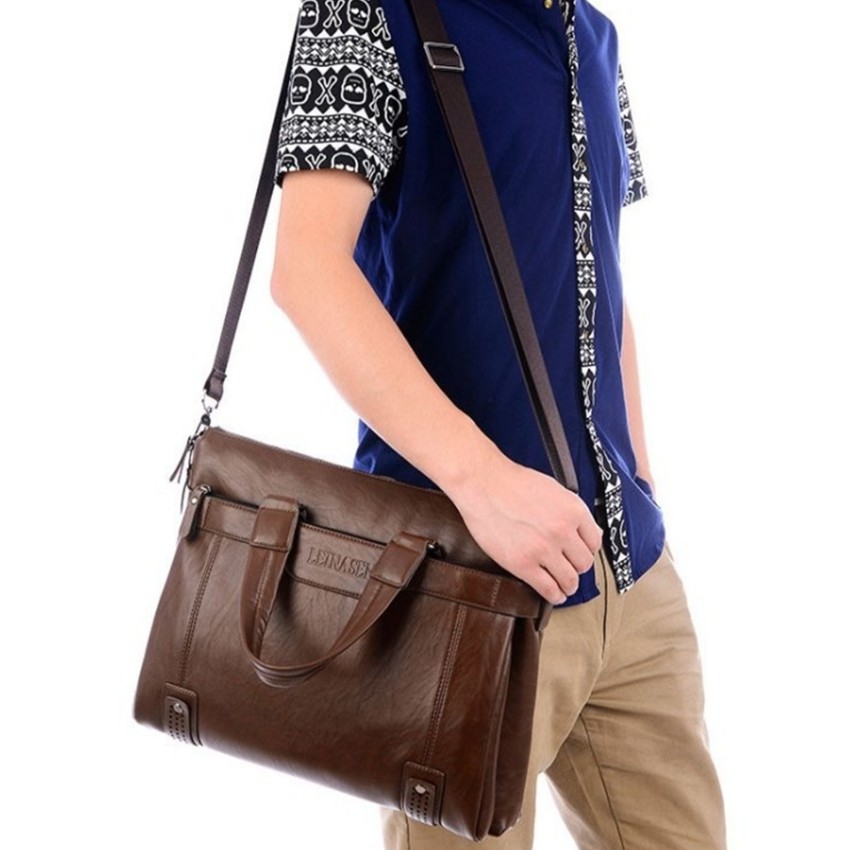 Cặp Da Công Sở Cao Cấp Đồ Da TLG TU 159 2(nâu) [SKM] | BigBuy360 - bigbuy360.vn