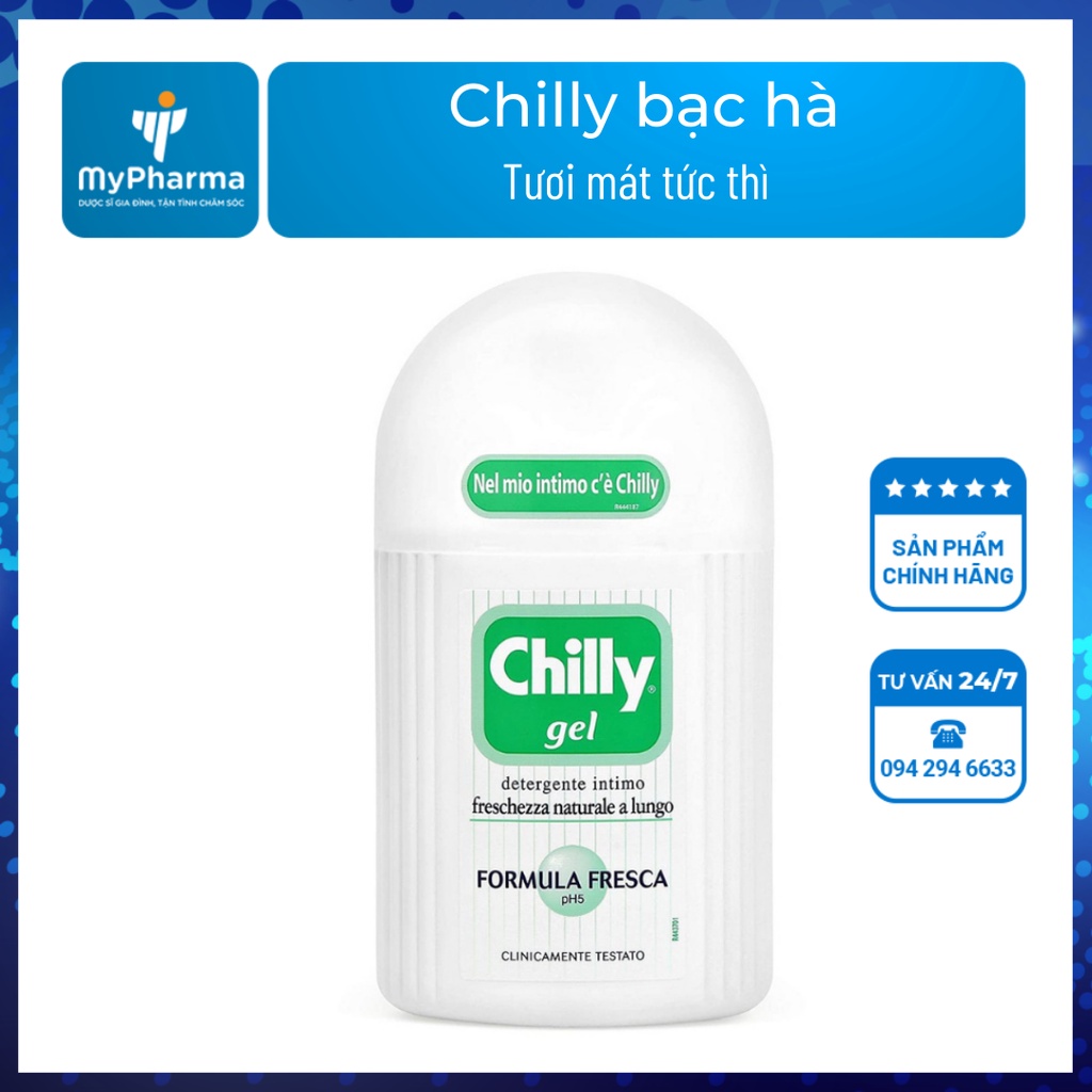 Dung dịch vệ sinh Chilly bạc hà - đem lại sự tươi mát tức thì đến từ nước Ý