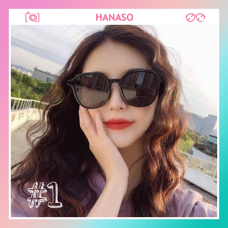 Kính mát nữ chống tia UV đẹp giá rẻ thời trang phong cách Ulzzang HANASO 002