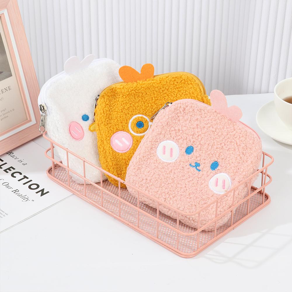 HS Túi Đựng Khăn Giấy / Tiền Xu Bằng Vải Bông Dễ Thương