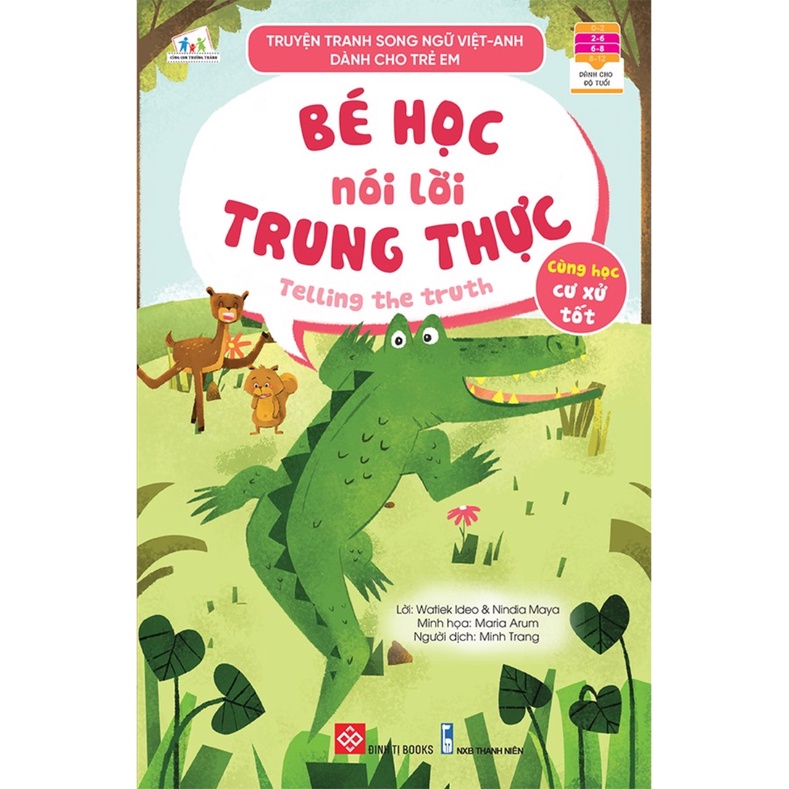 Sách - Combo Truyện Tranh Song Ngữ Việt-Anh Dành Cho Trẻ Em - Cùng Học Cư Xử Tốt (Bộ 10 Cuốn)