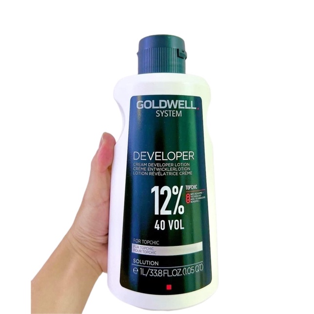 🇩🇪 Dung môi pha màu nhuộm Oxy Goldwell Topchic  1000ml