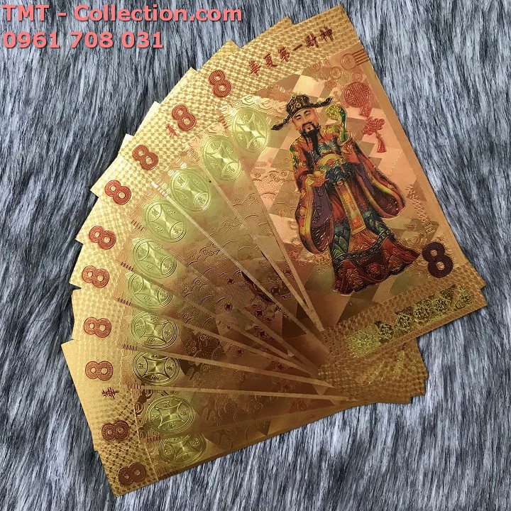 Tiền Thần Tài Mạ Vàng; Dùng để bỏ vào ví tiền, treo trong nhà-TMT Collection-SP002380