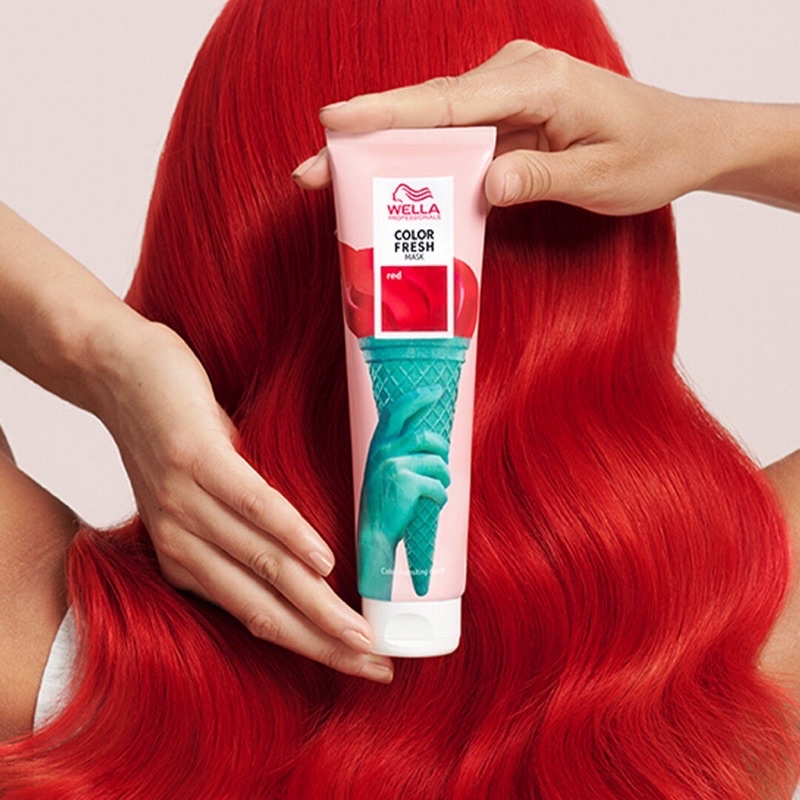 Mặt Nạ Dưỡng Bổ Sung Hạt Màu RED ( đỏ) WELLA Color Fresh Mask 150ml