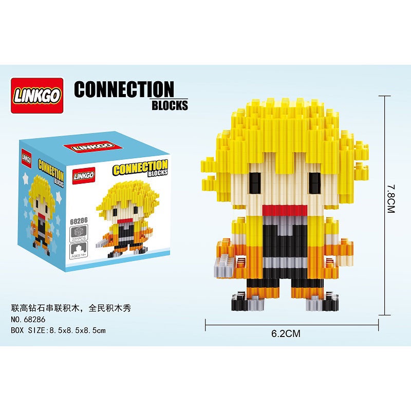 Đồ Chơi Lắp Ráp Hoạt Hình Demon Slayer Cỡ Nhỏ Độc Đáo Cho Bé