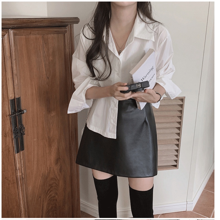 Áo sơ mi peppermint 47539 thiết kế dài tay thời trang dạo phố sành điệu dành cho nữ