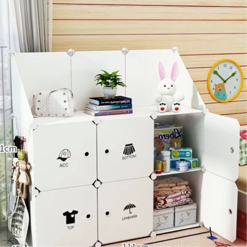 Tủ Nhựa Lắp Ghép Đa Năng 6 Ô Thêm Một Hàng để đổ Tiện Dung