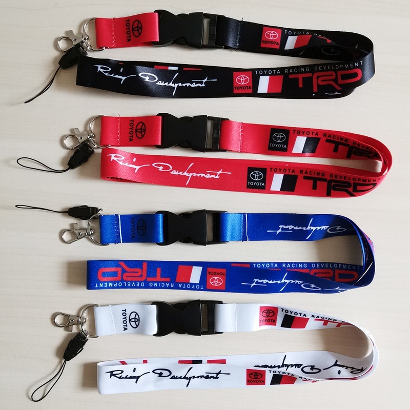 Dây Đeo Cổ Giữ Thẻ ID / Điện Thoại In Logo Xe Hơi Toyota TRD Tháo Rời Được Tiện Lợi