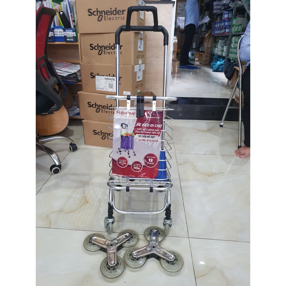 Xe kéo đi chợ leo cầu thang FUJIHOME SC-260