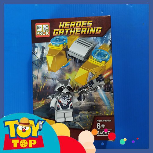 [Một hộp] Non lego đồ chơi xếp hình siêu anh hùng Captain, Iron Man, Thor, Ant-Man.... siêu anh hùng Marvel PRCK 64057