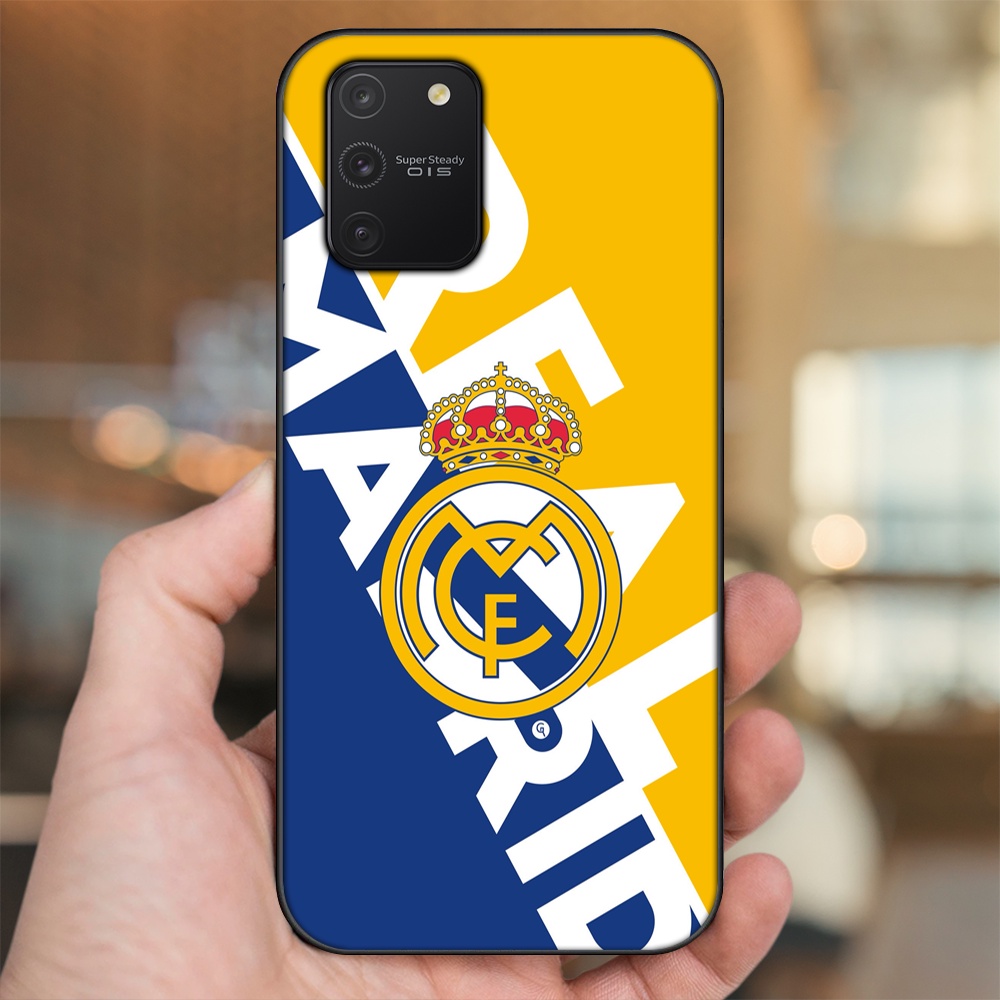 Ốp lưng Samsung S10 Lite viền đen in hình Real Madrid