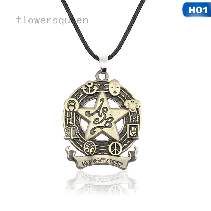 flowersqueen Dây Chuyền Mặt Họa Tiết Anime Jojo 's Bizarre Adventure Độc Đáo