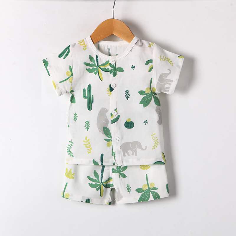 Set 2 bộ cộc xô cho bé vải đũi mềm mát, màu sắc ngộ nghĩnh đủ size