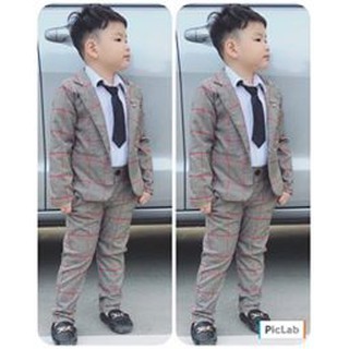 [QUẦN ÁO TRẺ EM] Bộ vest cho bé trai 12kg và 14kg