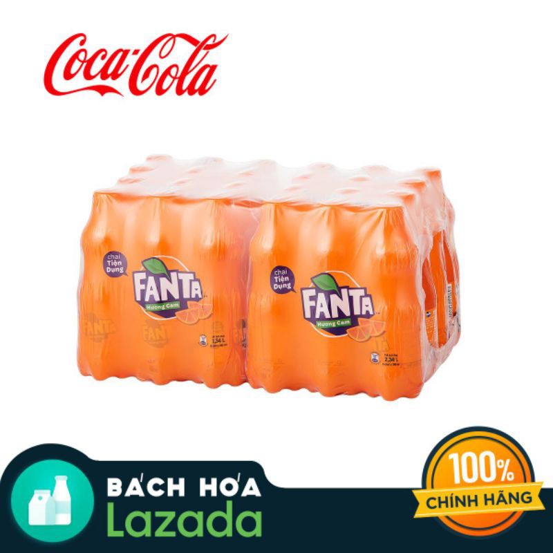 1 thùng nước ngọt fanta chai 390ml date 8/6